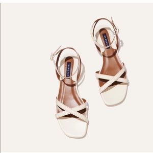 Margaux Flat Sandal Ivory Size 37.5M